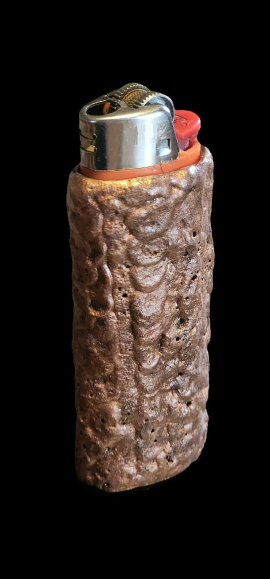 Copper Petroglyph texture Lighter Case